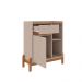 Buffet Bari 1 PT 1 GV Off White e Cedro