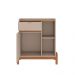 Buffet Bari 1 PT 1 GV Off White e Cedro
