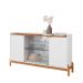 Buffet Bari 4 PT Branco e Cedro