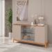 Buffet Bari 4 PT Off White e Cedro