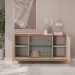 Buffet Bari 4 PT Off White e Cedro