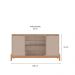 Buffet Bari 4 PT Off White e Cedro