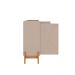 Buffet Bari 4 PT Off White e Cedro