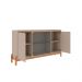 Buffet Bari 4 PT Off White e Cedro