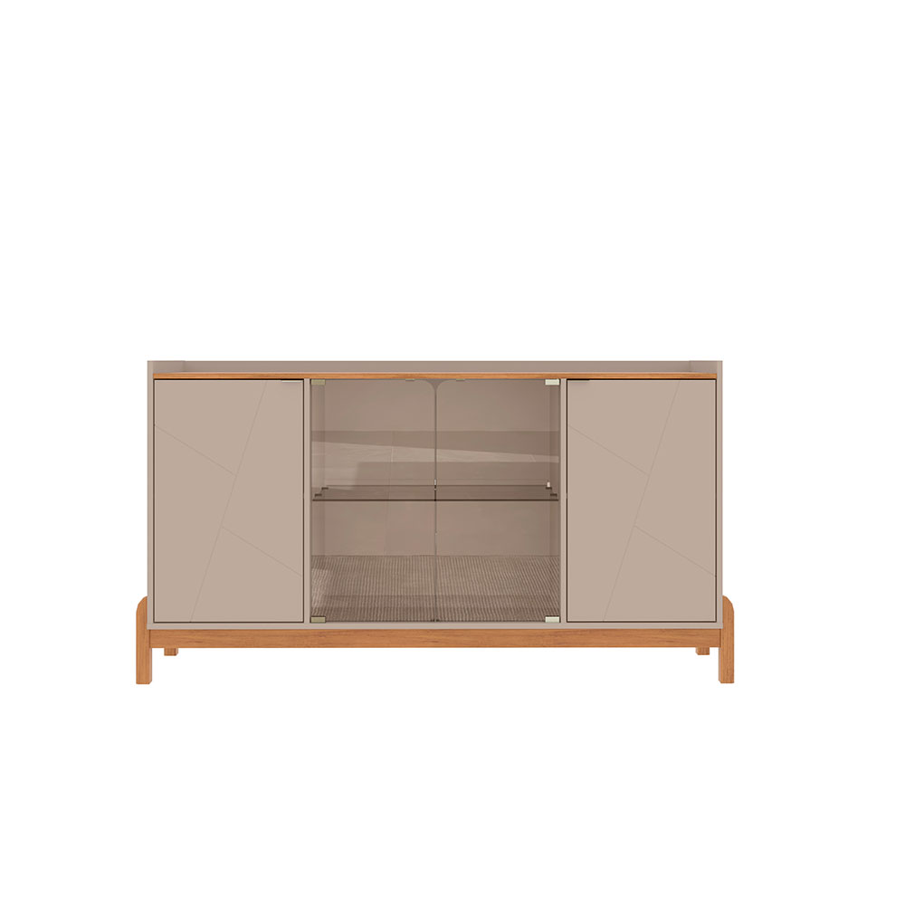 Buffet Bari 4 PT Off White e Cedro