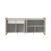 Buffet Bristol 4 Portas 2 Gavetas Off White e Naturale