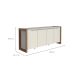 Buffet Bristol 4 Portas 2 Gavetas Off White e Naturale