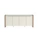 Buffet Bristol 4 Portas 2 Gavetas Off White e Naturale