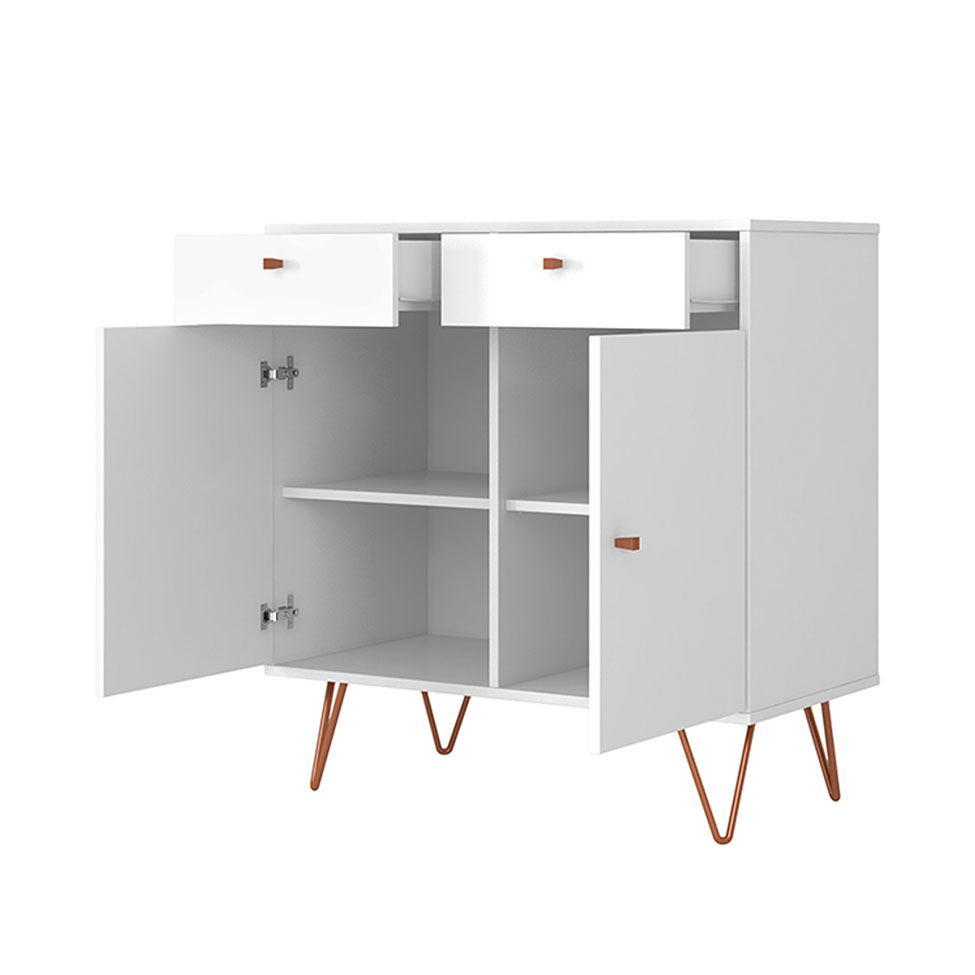Buffet Ônix 2 GV 2 PT Branco