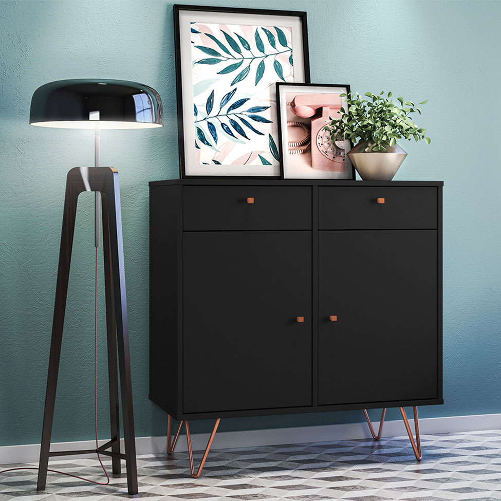 Buffet Ônix 2 GV 2 PT Preto