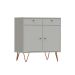 Buffet Ônix 2 PT 2 GV Off White e Cobre