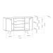 Buffet Califórnia 4 GV 2 PT Branco