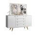 Buffet Califórnia 4 GV 2 PT Branco