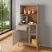 Buffet Cantinho do Café Bari 1 PT 1 GV Off White e Cedro