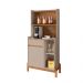 Buffet Cantinho do Café Bari 1 PT 1 GV Off White e Cedro