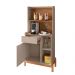 Buffet Cantinho do Café Bari 1 PT 1 GV Off White e Cedro