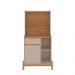 Buffet Cantinho do Café Bari 1 PT 1 GV Off White e Cedro