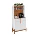 Buffet Cantinho do Café Lizz 2 PT 2 GV Branco e Cedro