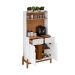 Buffet Cantinho do Café Lizz 2 PT 2 GV Branco e Cedro