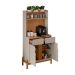 Buffet Cantinho do Café Lizz 2 PT 2 GV Off White e Cedro