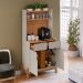 Buffet Cantinho do Café Lizz 2 PT 2 GV Off White e Cedro