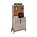 Buffet Cantinho do Café Lizz 2 PT 2 GV Off White e Cedro