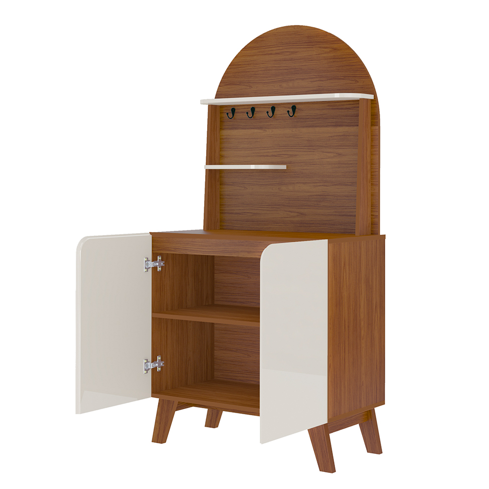 Buffet Cantinho do Café Viena 2 PT Cedro e Off White