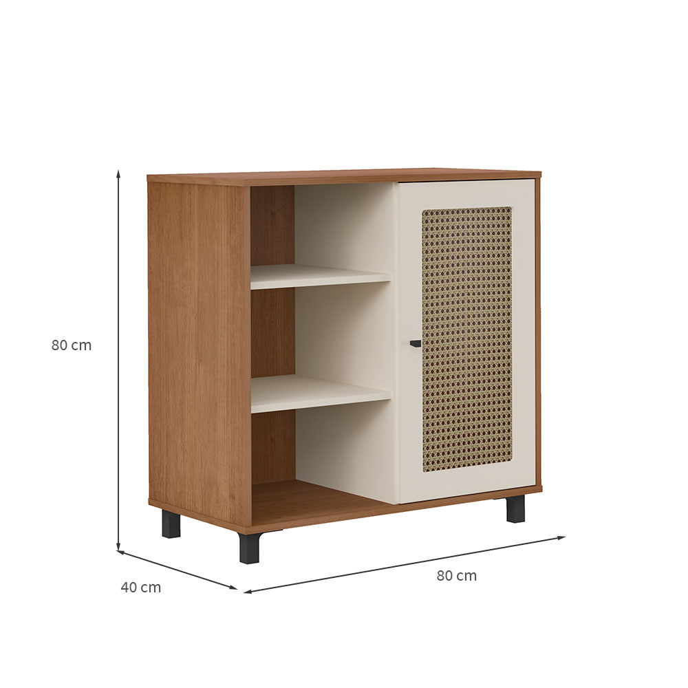 Buffet Charlotte 1 PT Cinamomo e Off White