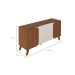 Buffet Elegance 4 PT Cedro e Off White