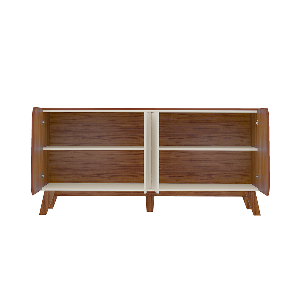 Buffet Elegance 4 PT Cedro e Off White