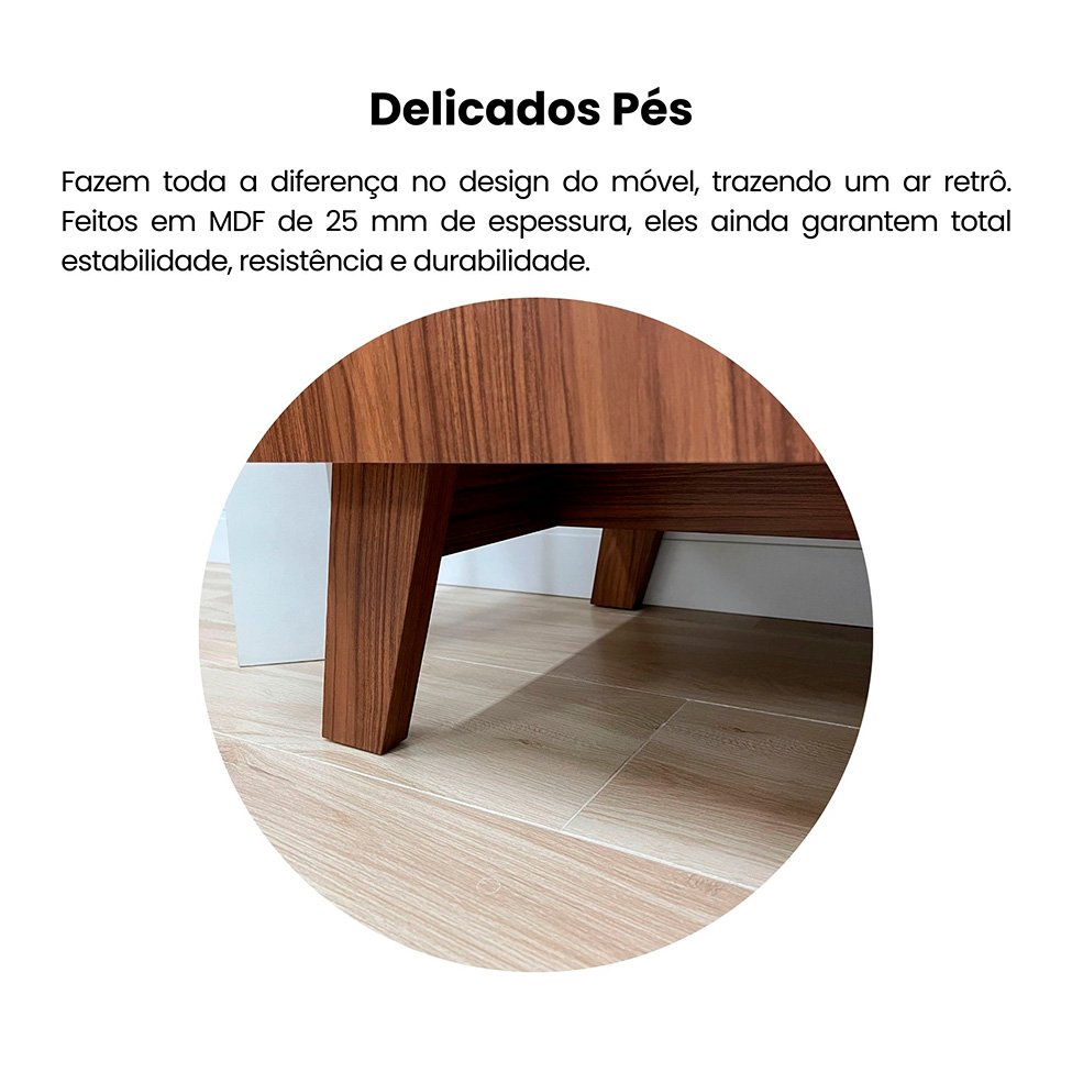 Buffet Elegance 4 PT Cedro e Off White