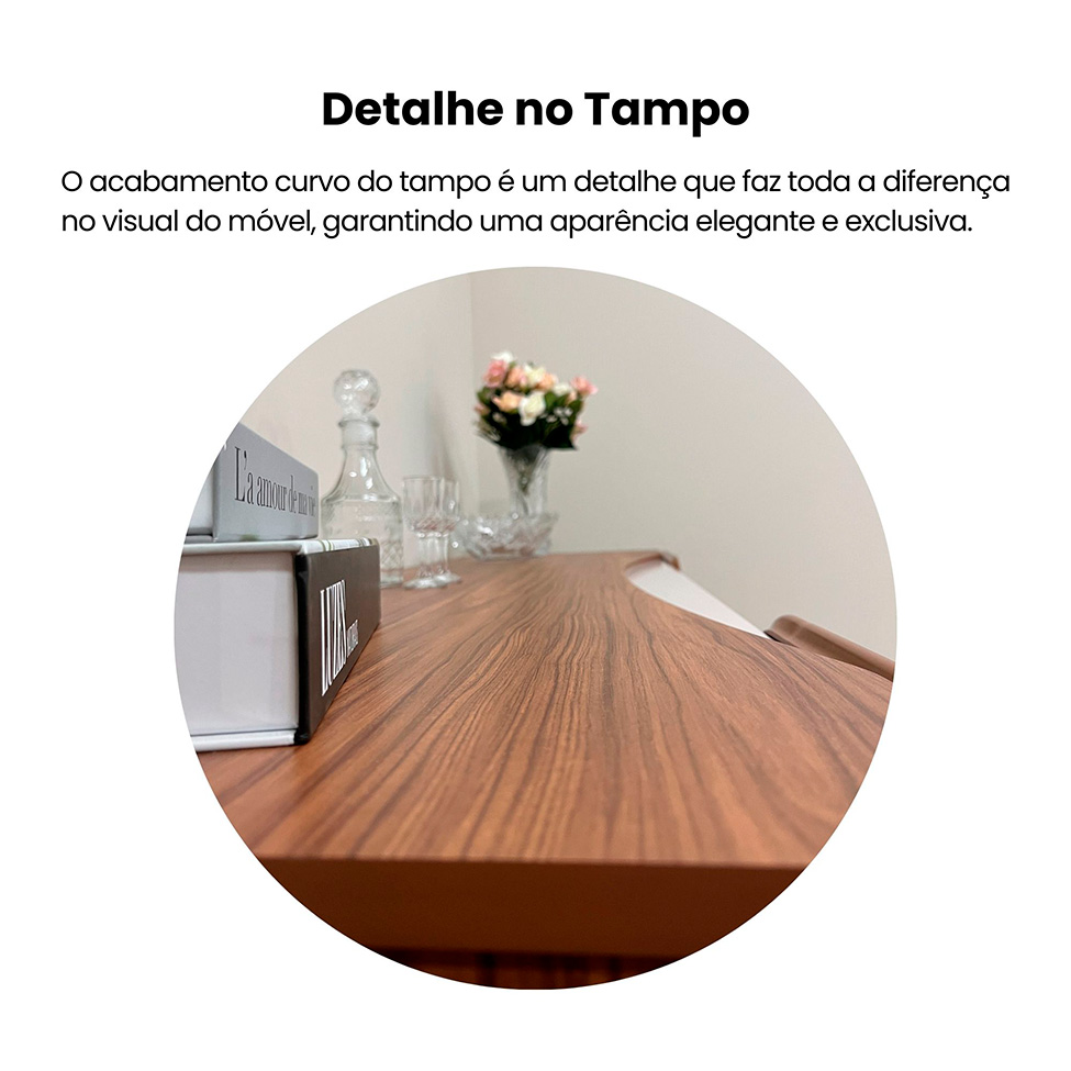 Buffet Elegance 4 PT Cedro e Off White