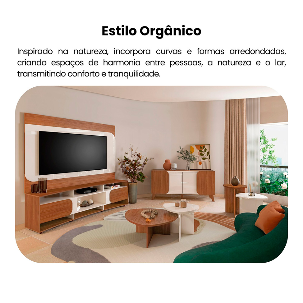 Buffet Elegance 4 PT Cedro e Off White