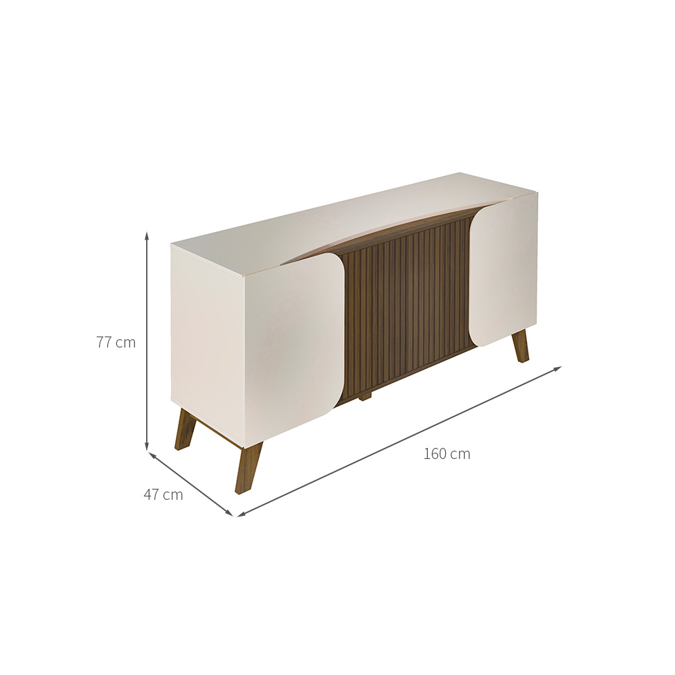 Buffet Elegance 4 PT Pinho e Off White