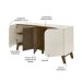 Buffet Elegance 4 PT Pinho e Off White