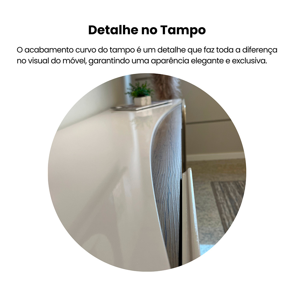 Buffet Elegance 4 PT Pinho e Off White