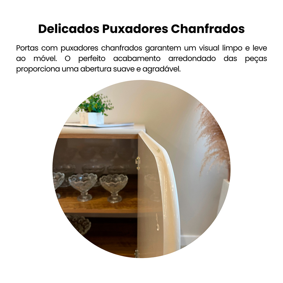 Buffet Elegance 4 PT Pinho e Off White