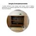 Buffet Elegance 4 PT Pinho e Off White
