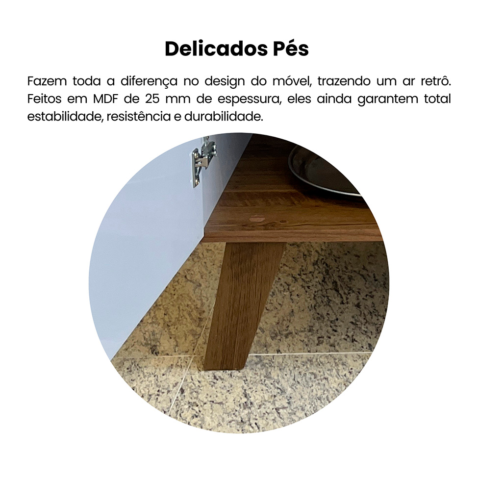 Buffet Elegance 4 PT Pinho e Off White