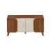 Buffet Elegance 4 Portas Cedro e Off White