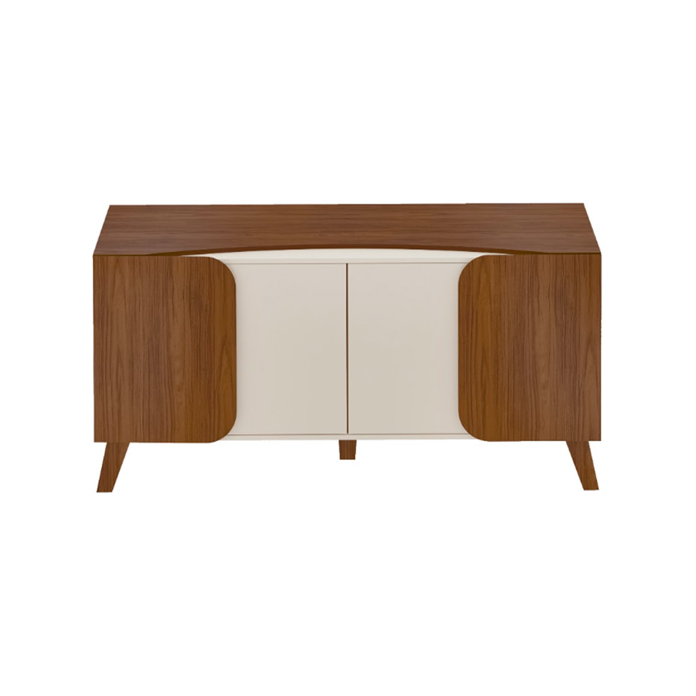 Buffet Elegance 4 Portas Cedro e Off White