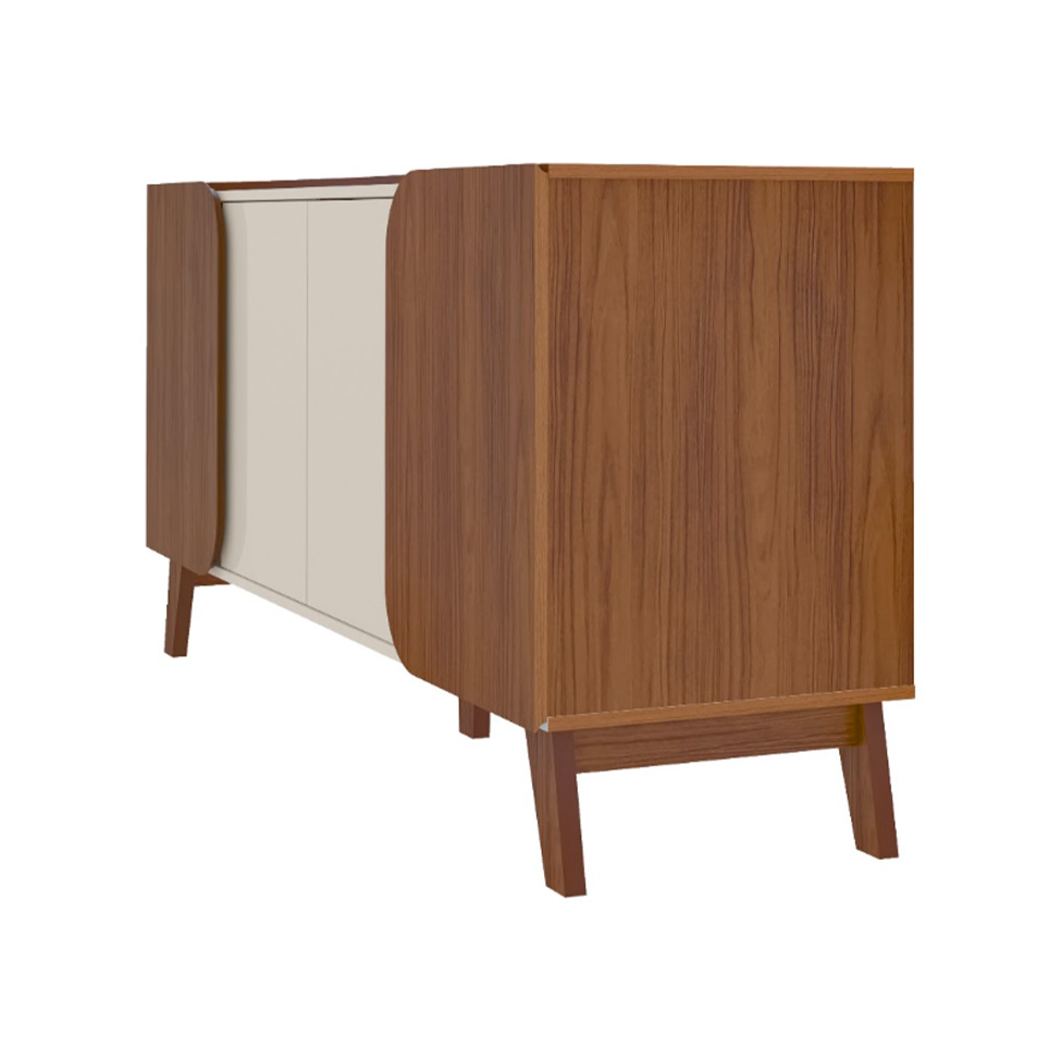 Buffet Elegance 4 Portas Cedro e Off White