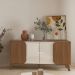 Buffet Elegance 4 Portas Cedro e Off White