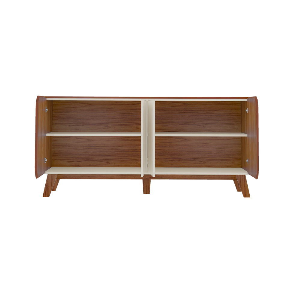 Buffet Elegance 4 Portas Pinho e Off White