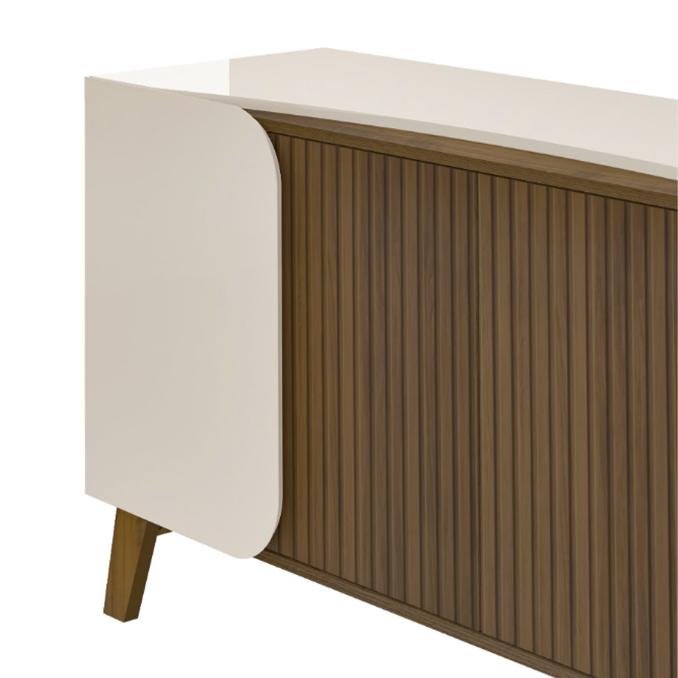 Buffet Elegance 4 Portas Pinho e Off White