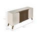 Buffet Elegance 4 Portas Pinho e Off White