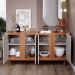 Buffet Eva 4 PT Off White e Cinamomo