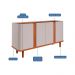 Buffet Eva 4 PT Off White e Cinamomo