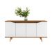 Buffet Grace 4 Portas Branco e Cedro