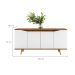 Buffet Grace 4 Portas Branco e Cedro